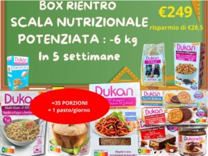 BOX RIENTRO SCALA NUTRIZIONALE POTENZIATA : -6 kg In 5 settimane