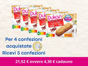 4 Barrette al cioccolato e semi di Chia + 1 € = 5 RICEVUTE