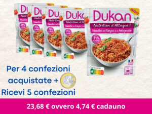 4 Shirataki di konjac alla bolognese + 1 € = 5 RICEVUTI