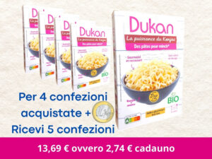 4 Shirataki di Konjac BIO + Crusca d’Avena Dukan ZERO + 1 € = 5 RICEVUTI