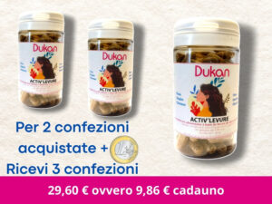 2 ACTIV’LEVURE – LIEVITO ATTIVO + 1 € = 3 RICEVUTI